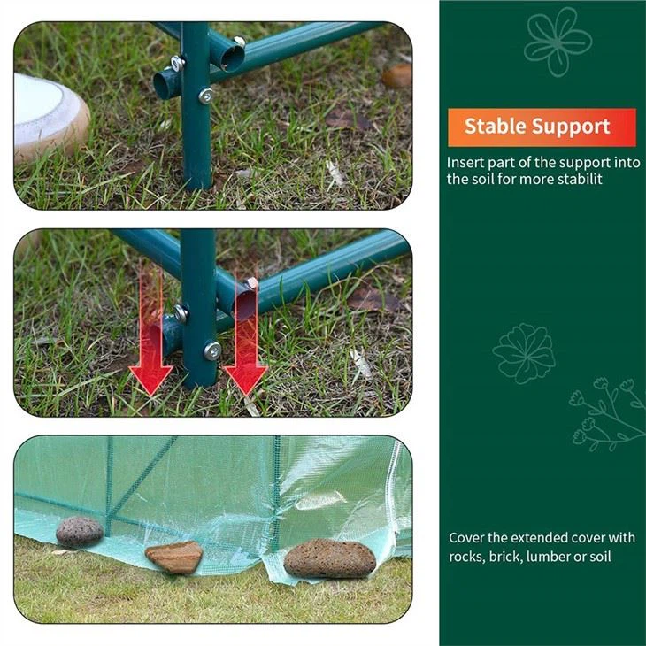 6x2x2 Polytunnel Greenhouse